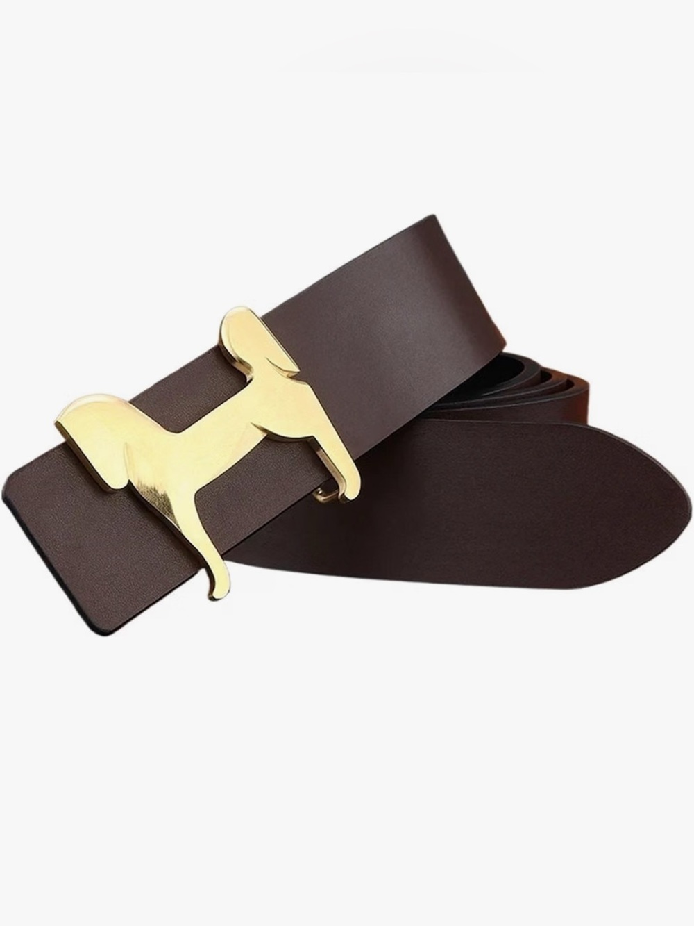 H Gold Horse Leather Belt